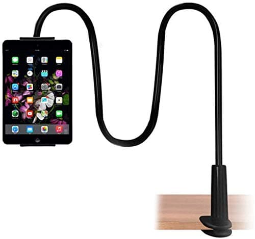 Cell Phone Holder, Universal Phone Holder Clip Lazy Bracket Flexible Gooseneck Clamp Long Arms Mount Stand