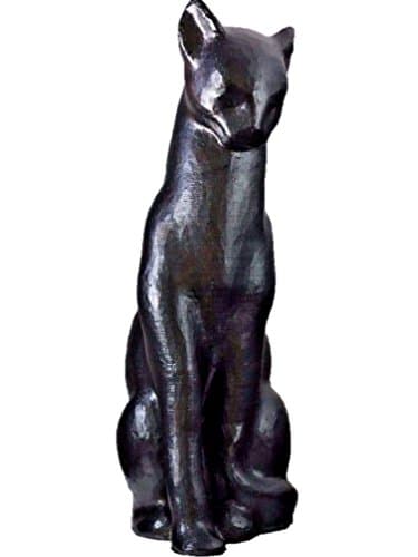 Egyptian Black Cat Goddess 1.2 Ft Statue: "Bastet"