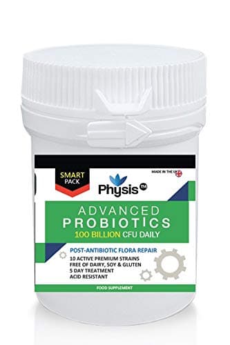 Physis Advanced Probiotics TM Smart Pack - 5 Day Antibiotic Treatment 100 Billion CFU Daily - 500 Billion CFU in 5 Days