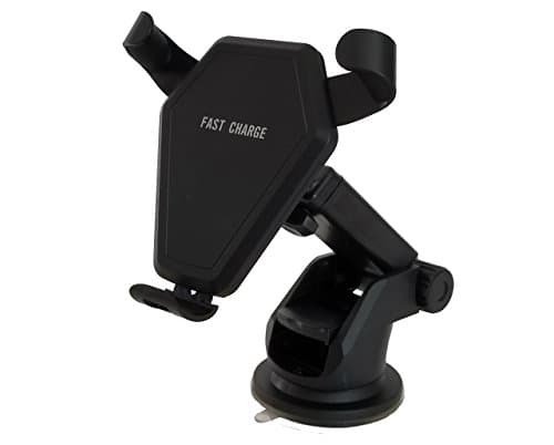 Fast Wireless Car Charger Holder for iPhone X, iPhone 8, Samsung Galaxy S8, S8+, S7, S6 and Note 5, Note 8, LG V30, G6