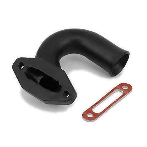 Aluminum Exhaust Side Manifold + Pad For 1/10 Nitro RC Hobby Model Car 02031A Polished Alloy Upgraded Hop-Up Parts HSP