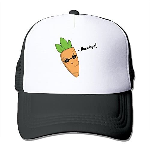Lihed Carrot With Glasses Cap Hat B-boy Mesh Black