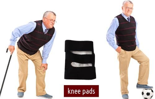 Self Heating Tourmaline Knee Pads (a pair) Ease Knee Pain Caused by Arthritis