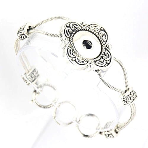 Simple Ever Snap Bracelet Fit Snap Button Charms 18-20MM NOOSA chunks snap button jewelry Pack of 2