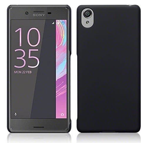 Sony Xperia X and X Performance Original Case Slim Rugged Hybrid Gel Tech Smoke Black Xperia X Cases, Sony Xperia X Cover - TPU Gel - Slim Design - Durable Shock Absorbing - Back Protector - Smoke Black Matte Finish