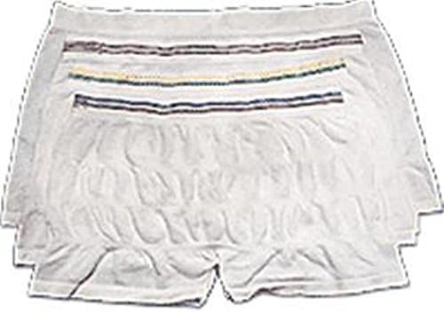 Medibrief Mesh Briefs Brown/Blue Small-Medium 20" to 36" PK/2