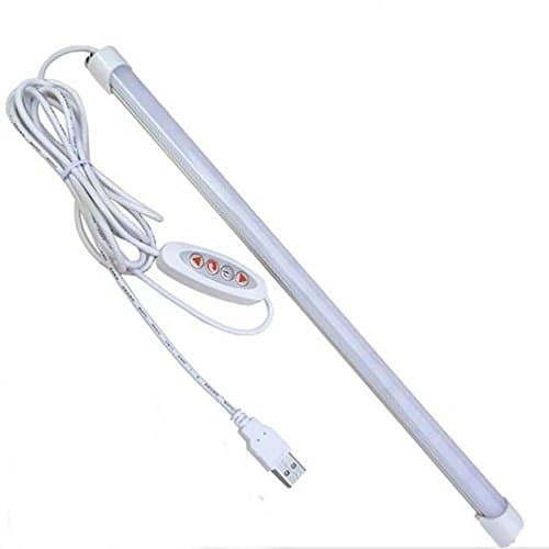 Under Cabinet Lighting BHCLIGHT USB Powered LED Dimmable¨Max 700lm,20inch,White,74 led Reading Strip light 3 Color Temperature For Reading Under Counter/ Kitchen/Closet//Storage Shelf Lighting