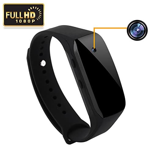 Spy Camera, Alecase 1080P HD HD Spy Dvr Hidden Camera Intelligent Bracelet-Adjustable Wristband Style