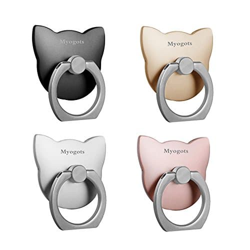 Phone Ring holder 4pcs &Cell Phone Stands 4 Pieces,Finger Grip Phone Holder 360 Degree Rotating,Ring Grip Kickstand,Anti Drop Ring for Universal With All cellphone Tablet etc