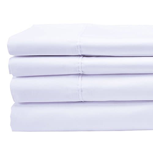 Peru Pima Luxury Bedsheet Set - 100% Peruvian Pure Cotton - 600 Thread Count - Hotel Quality Sateen - Queen Size - White