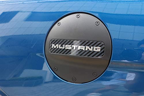 For Mustang 2015-2018 Replacement ABS Fuel Tank Cap Frame Panel Trim Black