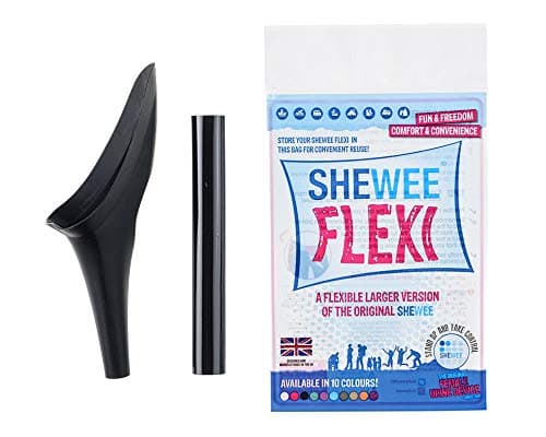 Shewee Flexi - Reusable Pee Funnel – A Flexible, Larger Version Of The Original Female Urination Device Since 1999! Quickly, Easily and Discreetly, Wee Standing Up. Comes with an Extension Pipe.