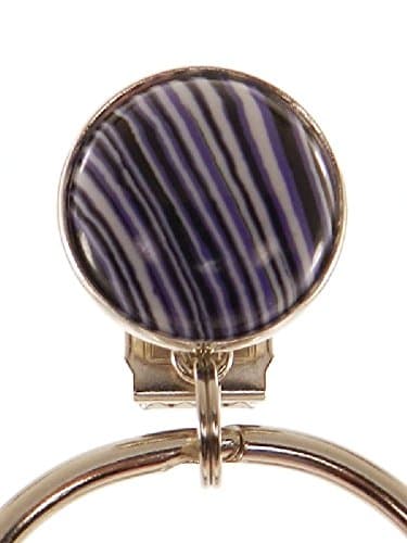 Catchy Clip - Fun and Funky - Purple Stripe