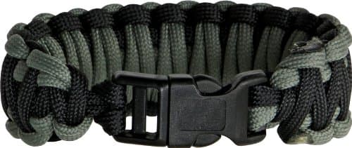Knotty Boys 118 8" Diameter Medium Black & Foliage Fat Boy Style Survival Bracelet with Hand Tied Nylon Cord Construction