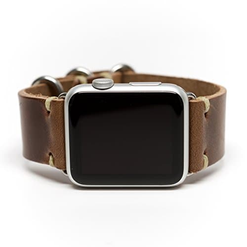 Apple Watch Band Horween Leather Watch Strap by E3 Supply Co. - Natural Chromexcel