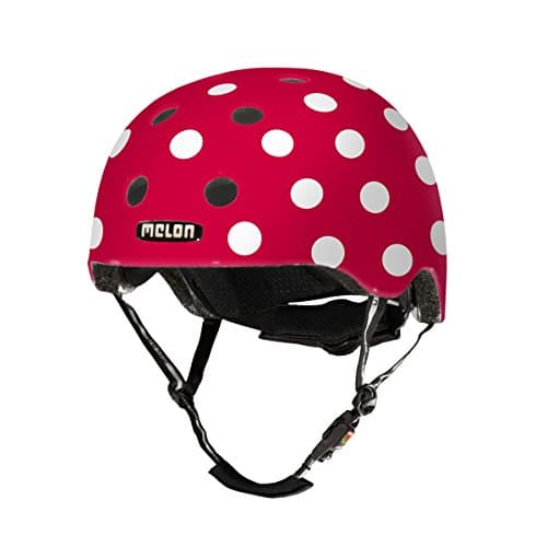 Melon Dotty Helmet, White, Matte Finish, Small, 46 - 52cm / 18.25 - 20.5in Head Size