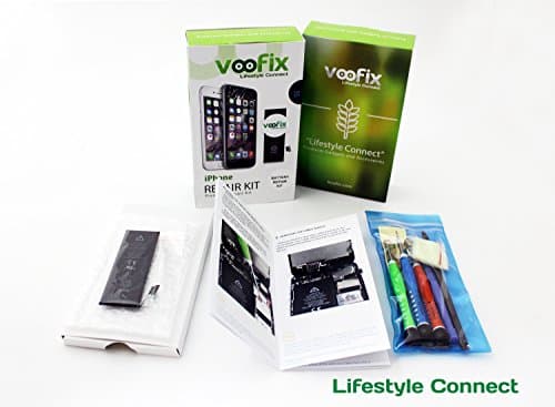 Voofix iPhone 5S Battery Replacement 1558mAh Li-ion New Zero Cycle and Repair Kit 3.8V