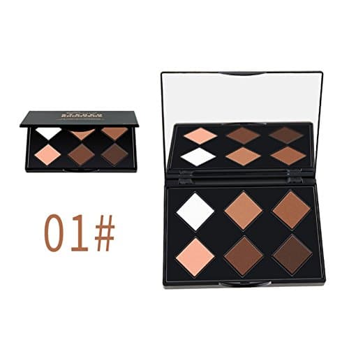 Face Base Foundation Palette HUBEE Bronze Contouring Highlighting Powder Makeup Kit (A1)