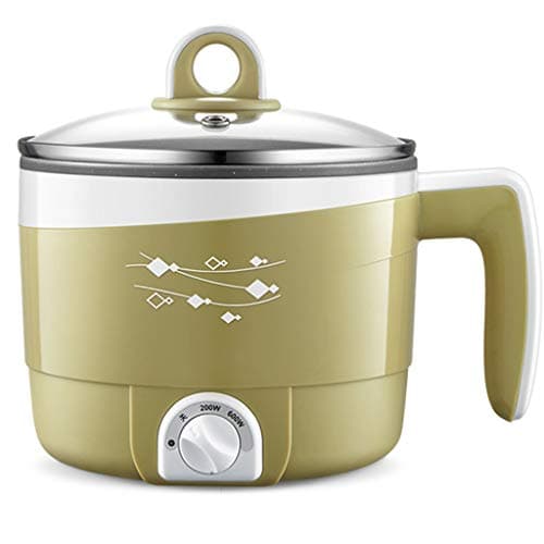 Household Mini, Non-stick Rice Cooker Electric Wok Multi-function, Dormitory Student Bedroom Cooking Noodle Artifact And Cooking (Size : Without Green)