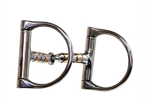 The Copper Roller Mouth Dee Snaffle Bit, Stainless Steel