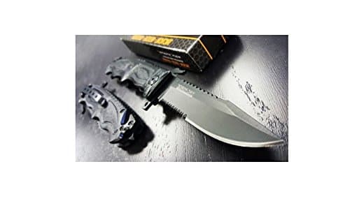 TAC-FORCE Spring Assisted Glass Breaker Open Folding Black Rescue Pocket Knife