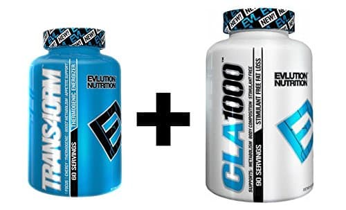 Evlution Nutrition EVL Trans4orm 120 Count + CLA 1000 90 Count Fat Loss Stack