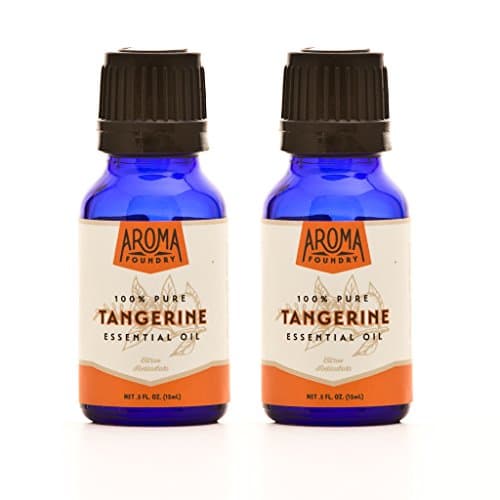 Aroma Foundry Tangerine Essential Oil - 15 ml 2 Pack - 100% Pure & All Natural