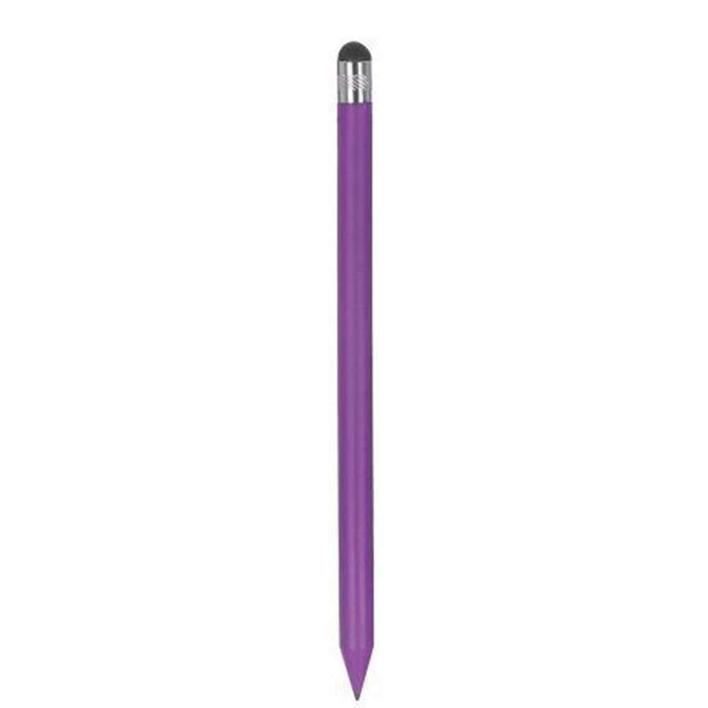 CAheadY Universal Dual-head Capacity Touch Screen Drawing Stylus Pen for Phones Tablets Durable Accessory Purple