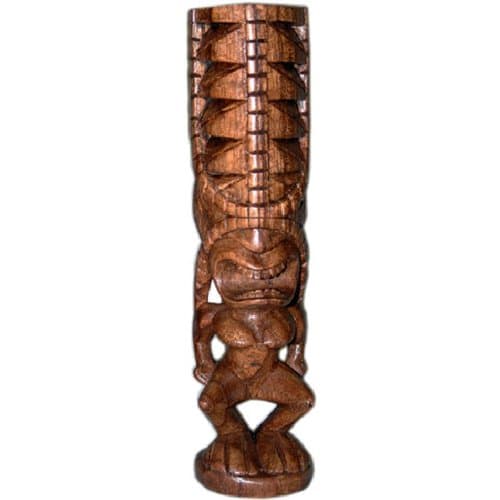 Carved Tiki Statue - Hawaiian God Kane