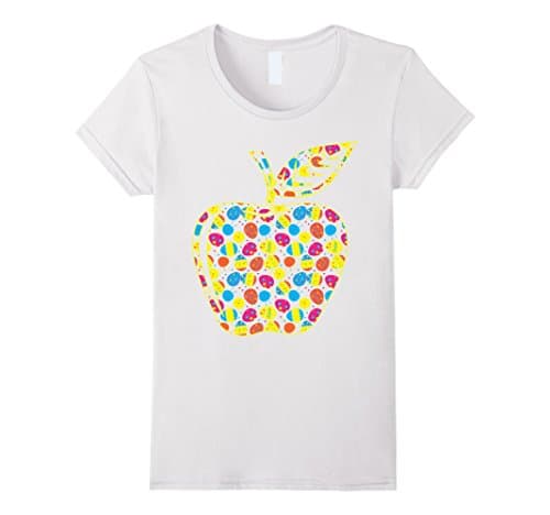 Women's Teacher - Easter Apple T-Shirt Large White