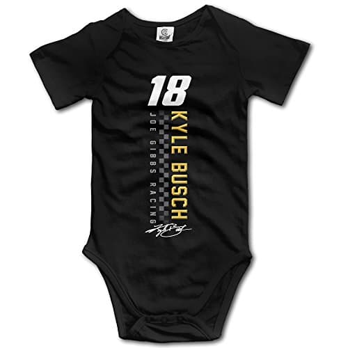 Black Baby's Kyle Busch Finish Line Romper Jumpsuit