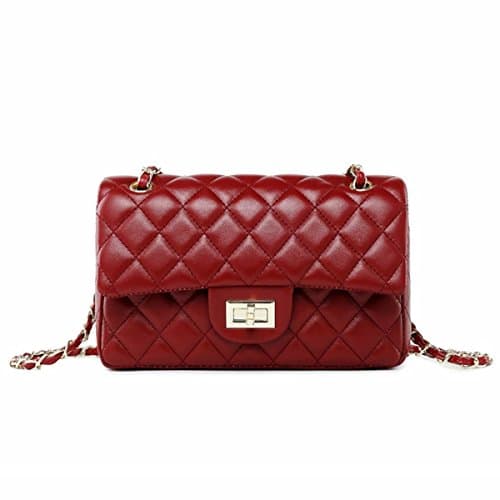 Women's Chain Quilted PU Leather Shoulder Bag