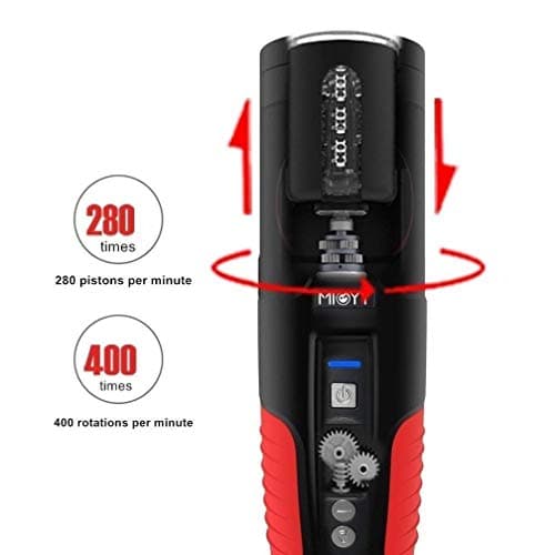 EnjoyFun- 3-in-1 Voice Interaction Male Automatic Piston Cup Sǔckǐng 280 Times/Min and 360° Rotating Electronic Massage Cup for Male's Toys
