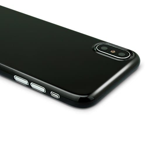 iPhone X Case, MANUKA 【Skin Series】Thin Sleek Snug Fit PP Naked Phone Texture Gloss Hard Case Cover for iPhone X (2017) 5.8' Jet Black