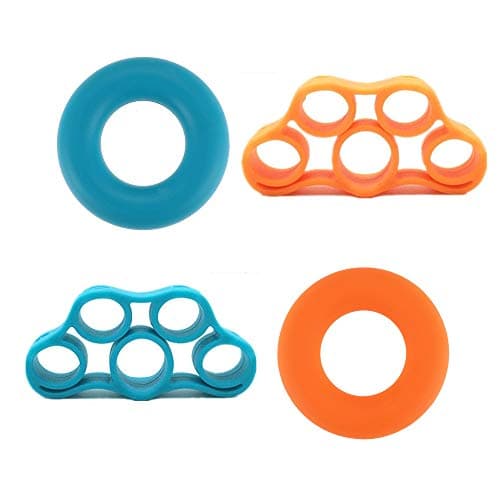 Hand Grip Strengthener, 7 Pack Finger Exerciser Stretcher Trainer, Hand Gripper Strenghtheners Home Gym Accessories Workout Equipment Bands Resistance Relieve Wrist Pain