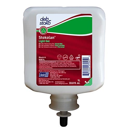 Debus SGE1L Deb Group 1 L Refill Stokolan Moisturizing Gel, English, 15.34 fl. oz., Plastic, 1" x 1" x 1" (6 Per Case)