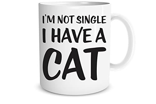 I'm Not Single I Have a Cat - 11 OZ Coffee Mugs - Sarcastic Humor Mug - Funny Mug - Perfect Gift For Cat Lovers - CrazWear Mugs