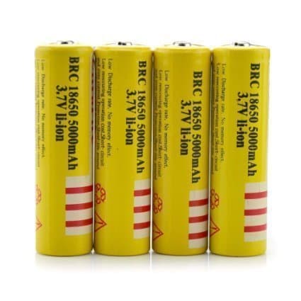 STAND HIGH® 3.7V 18650 4PCS 5000mah Rechargeable Protected Lithium li-ion Battery