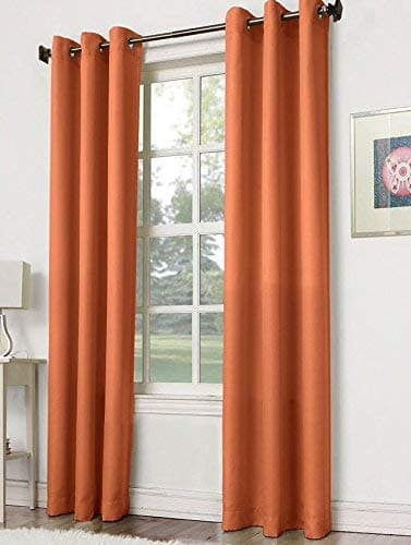 Empire Home Solid Reflection Thermal Blackout Curtains - Overstock Sale!! (Rust, 108" Super Long)