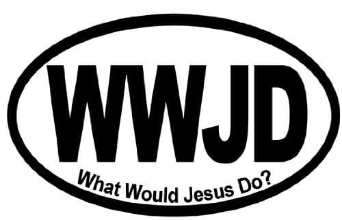 StickerJOEWWJD What Would Jesus Do? Bumper Sticker 5.5" X 3.5"