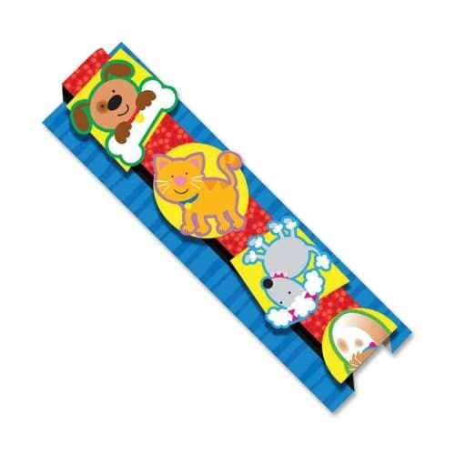Wholesale CASE of 25 - Carson Pop-Its Borders-Pop-it Borders, Dogs/Cats, Die-cut, 3"x36", 8 Strips