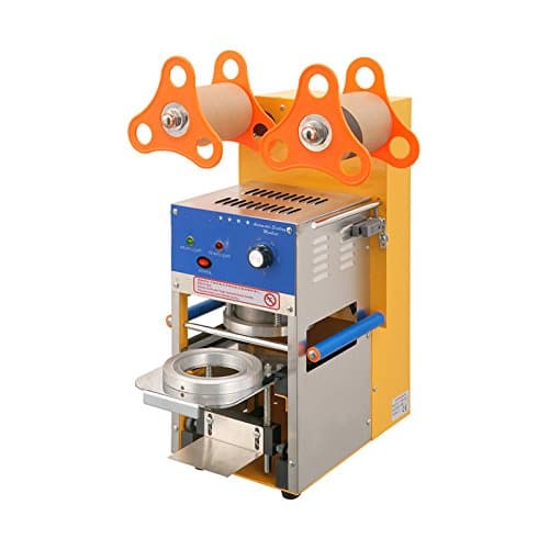 400-600 Cups/H commercial automatic cup sealing machine plastic cup juice bubble tea lid sealer 110V 400w