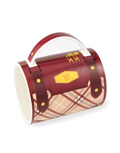 Kitsch'n Glam Large Ceramic Novelty Funny Cute Tea Coffee Mug 16 Ounce For Men For Women (Tartan Handbag)
