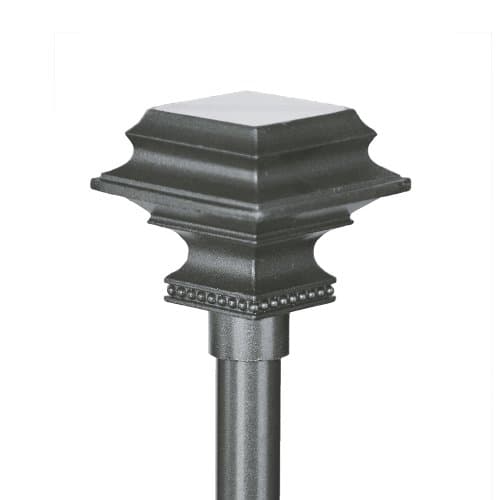 Window Curtain Rod Set. Pedestal Silver Pewter. Adjustable 28"-48", 48"-86", 70"-120". Matching Tie Backs and Rings Sold Separately (48"-86")