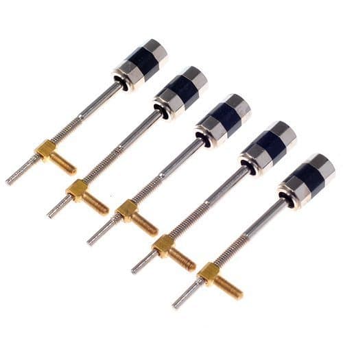 5pcs Violin Bow Screw and Eye Nickel/silver Mount Violin Parts