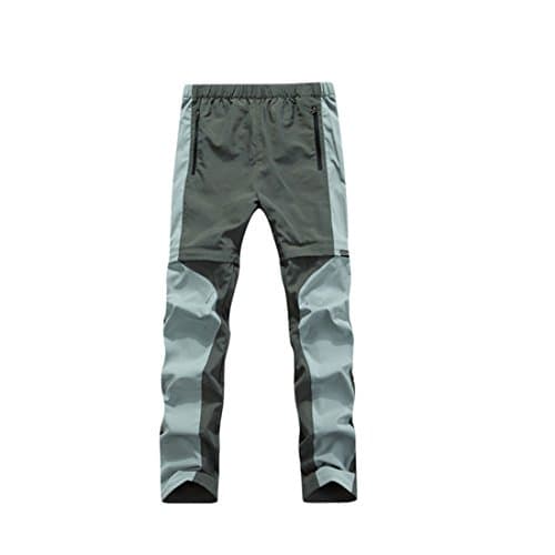 Ynport Couple Softshell Waterproof Windproof Fleece Authentic Mountain Pants (L, Army Green for Men)