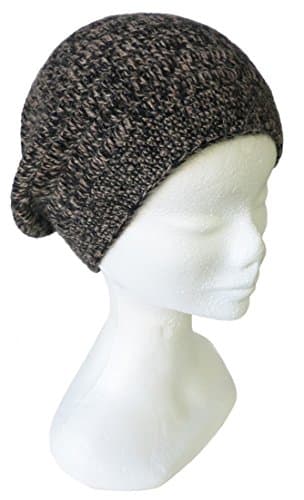 Ready To Ship - Handmade Pure Alpaca Medium Slouchy Hat (Granite)