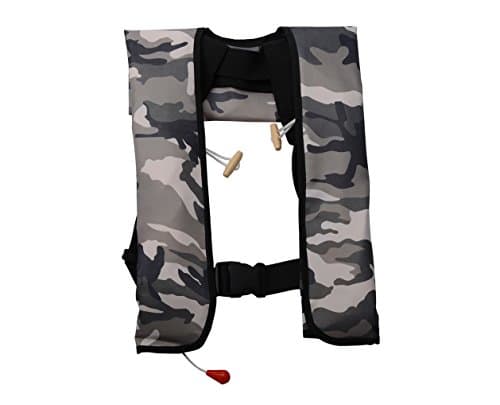 YOMM Automatic Inflatable Life Jacket Survival Buoyancy Life Jacket Vest (Army)