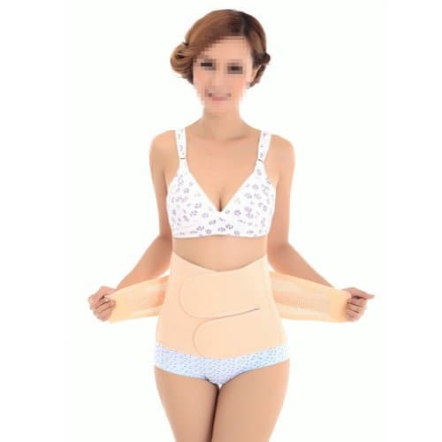 Igirls Maternity Breathable Elastic Postpartum Postnatal Recoery Support Girdle Belt Post Pregnancy Belly -Waist Slimming Shaper Wrapper Band Abdomen Abdominal Binder (L)