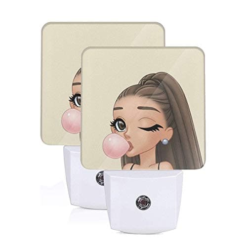 Ari-Ana Cute Gran-De LED Night Light Lamp Bed Lamp Set of 2 with Dusk to Dawn Sensor